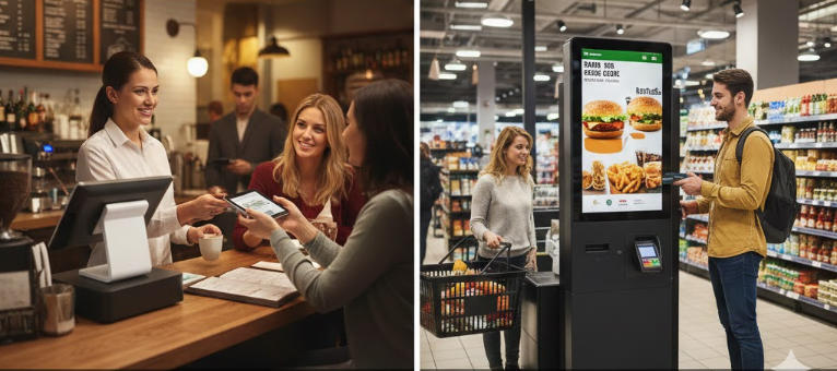 POS Machine vs. Self-Service Kiosk