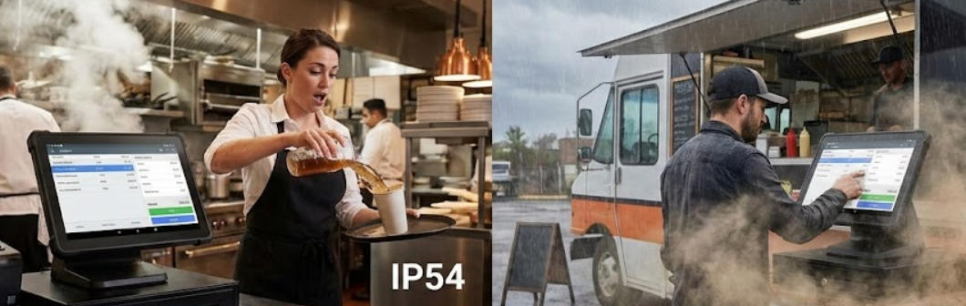 Waterproof POS terminals IP54