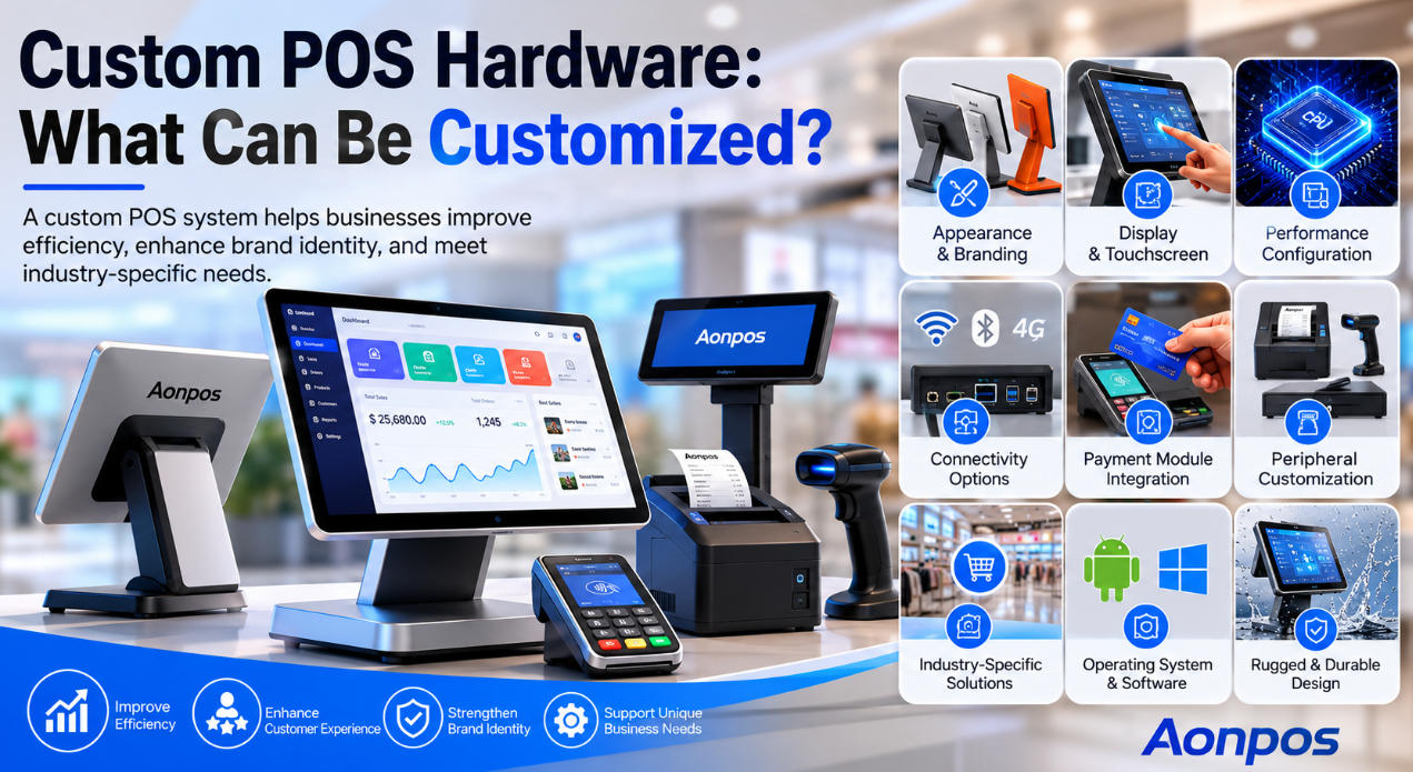 Custom POS Hardware: What Can Be Customized?