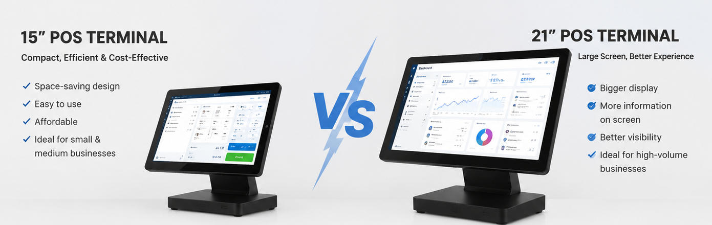 15-inch vs 21-inch POS Terminal